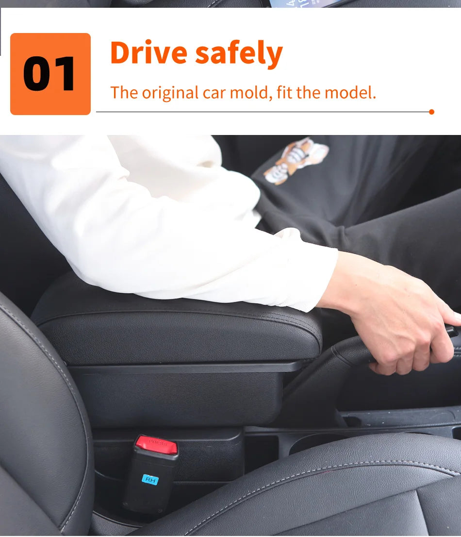 For Renault Clio 4 Armrest For Renault Captur Clio 3 III IV Car Armrest Box Accessorie Storage Parts Dedicated Interior Retrofit