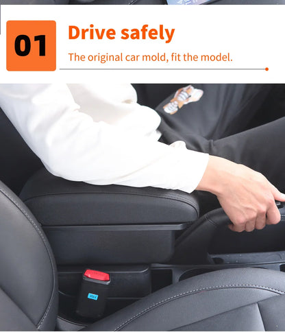 For Renault Clio 4 Armrest For Renault Captur Clio 3 III IV Car Armrest Box Accessorie Storage Parts Dedicated Interior Retrofit