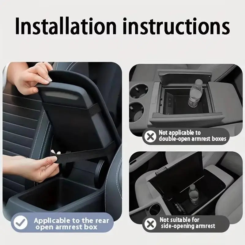 Car Central Console Armrest Pad Plush Warm Heightened Non-slip Universal Fit for Most Vehicles for Winter Long Drive Use