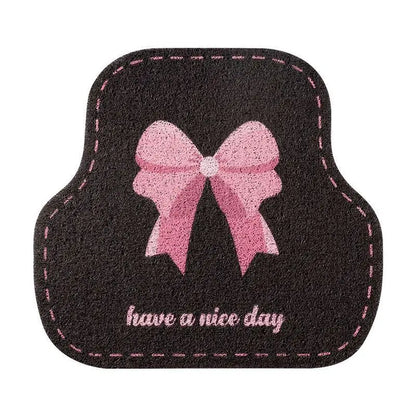Universal Car Floor Mats Cute Women Driver Side Auto Foot Pad Non Slip Durable Carpet