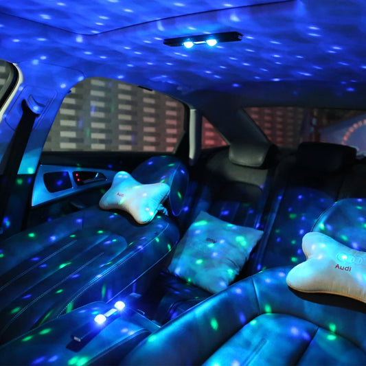 wireless rgb car interior atmosphere light With remote control Music Control Rhythm interior car lights led For car indoor
