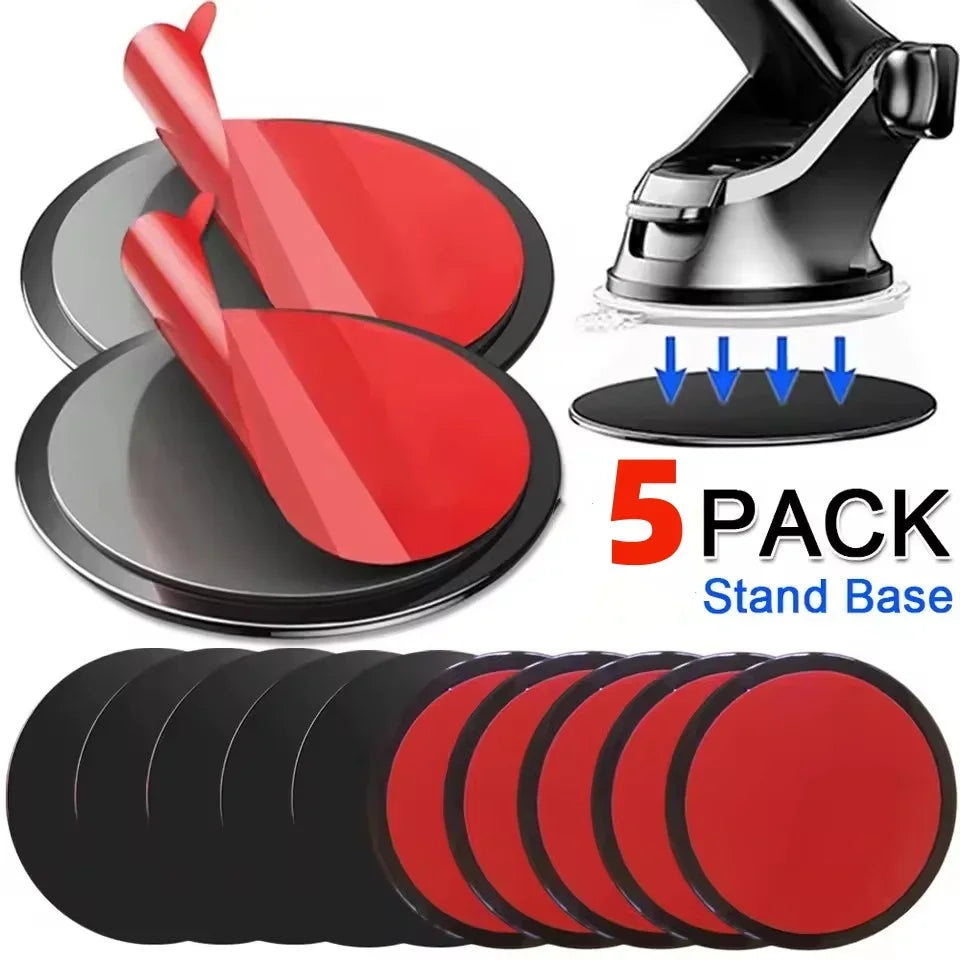 Universal Car Suction Cup Adhesive Dashboard Mount Pad Base for Navigation GPS Brackets 80mm Round Car Mobile Phone Holder Stand
