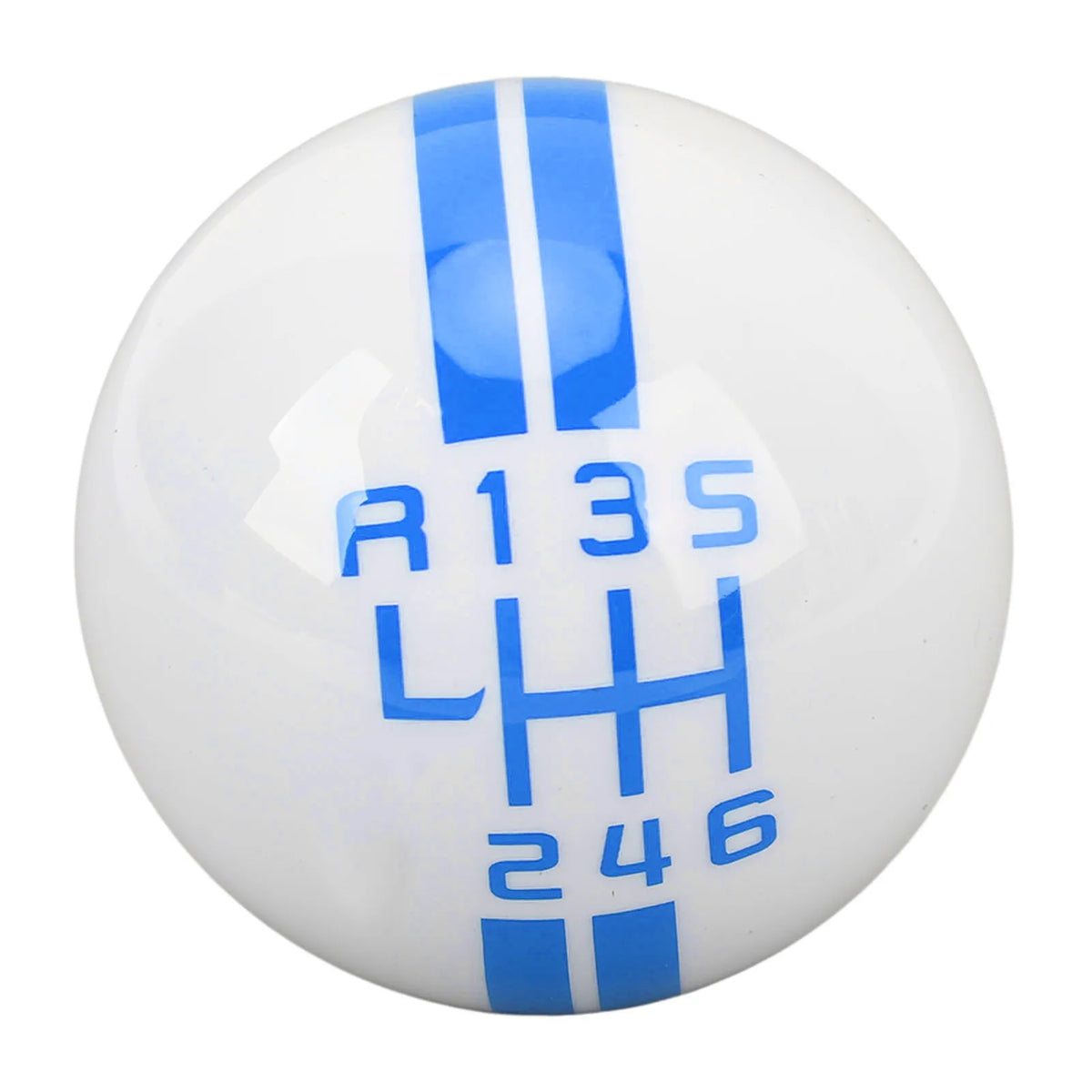 6 Speed Car Racing Gear Shift Knob for Shelby GT500 Style Round Ball Shift Knob with 3 Adapters for Manual Vehicle