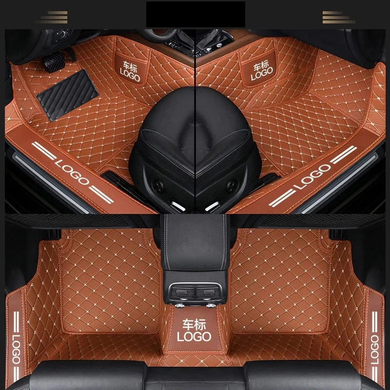 Customized car floor mats for Audi A7  Q5 A3 Q2L  Customized package door sill LOGO car floor mats accessories interior details