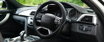 Car Steering Wheel Cover, Anti-Slip, Safety, Soft, Breathable, Heavy Duty, Thick, Full Surround, Sports Style universal use 38cm