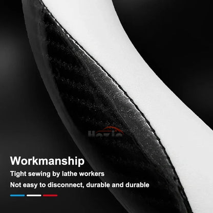 Leather car steering wheel cover suitable for Kia Sportage GT-Line RHD, K5 GT-Line RHD, EV6 RHD, EV9 RHD, Carnival RHD K4 RHD