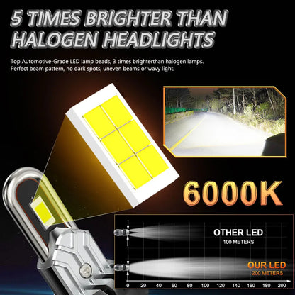 Lâmpada LED H7/H4 Plug and Play 6000K - com Ventoinha