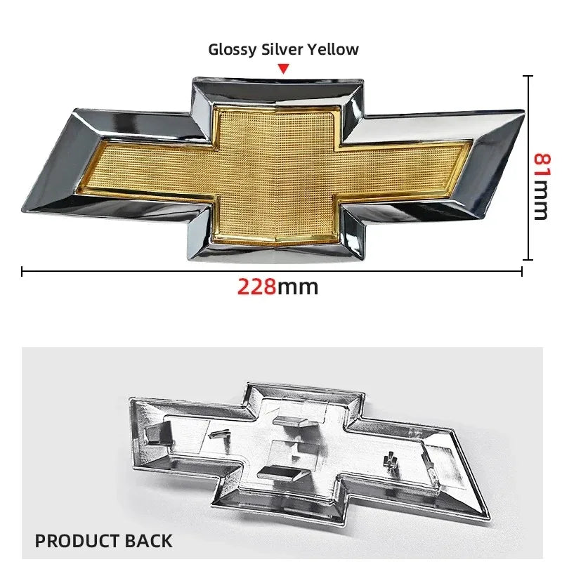 ABS Car Front Hood Emblem Sticker Rear Tail Trunk Badge Accessories for Chevrolet Epica Spark Aveo Captiva Cruze Malibu XL Trax