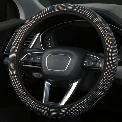 Crystal Car Steering Wheel Cover Bling Diamond Car Steering Wheel Cover RhinestonesAuto Interior Decoration Accessories