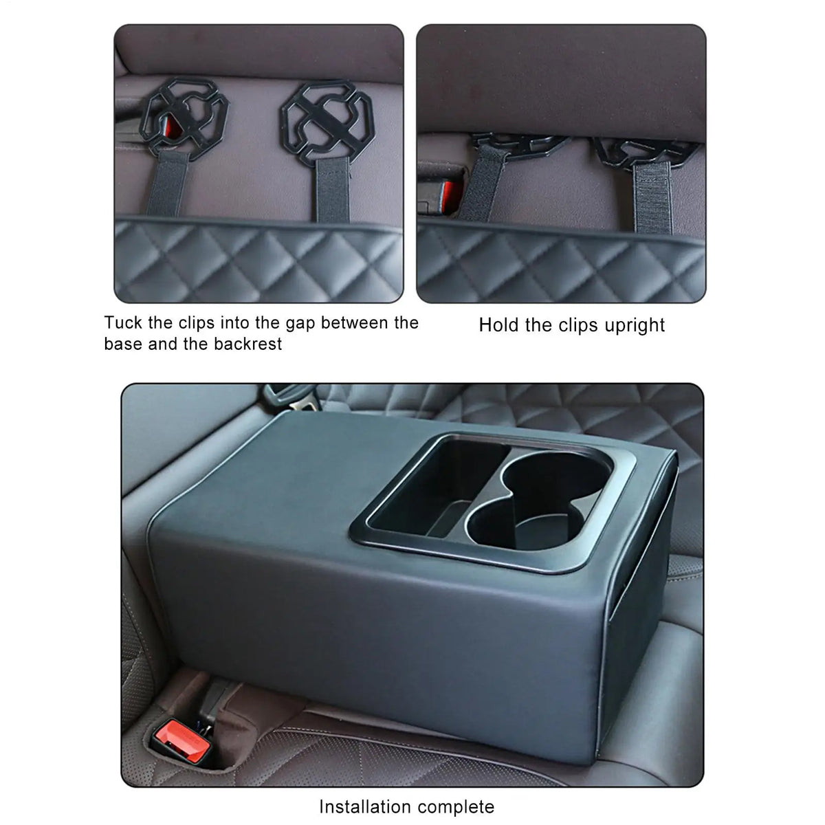 NEW Center Console Organizer Universal Rear Storage Box Car Armrest Box for Truck SUV Road Trip Travel Long Drive Family Trip