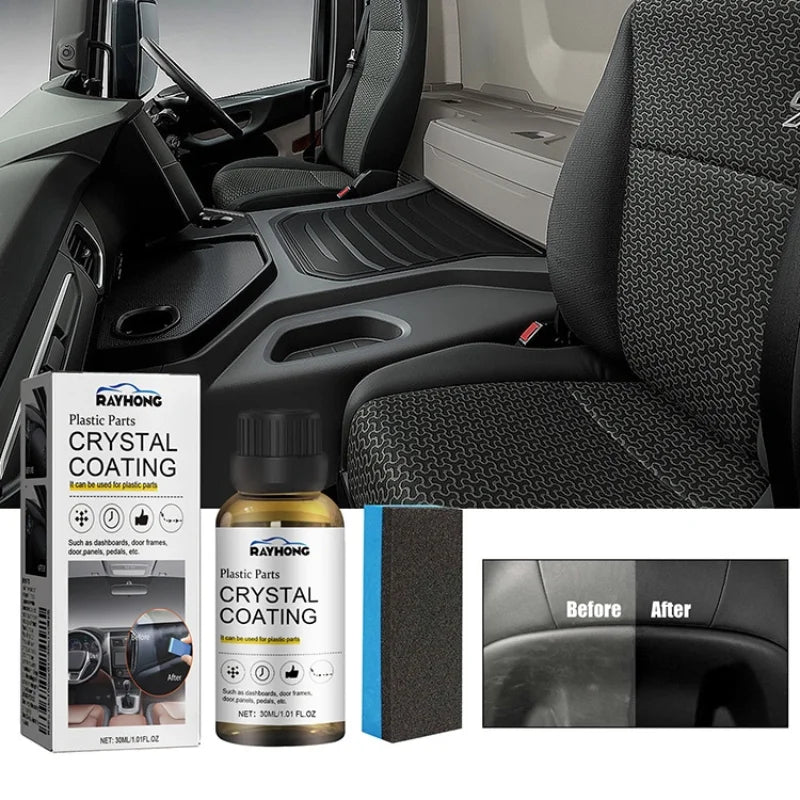 Plastic Trim Restorer Car Interior Dashboard Polish Leather Seat Protectant Anti-Dust UV Protection Detailing Coating Spray