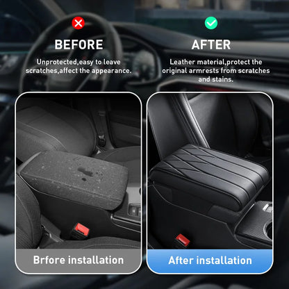 Car Strip Armrest Cushion Mat Auto Center Console Pad Memory Foam Armrest Box Hand Rest Pillow Universal Fit for Most Vehicles