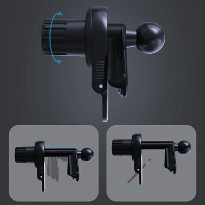 Universal Magnetic Phone Holder for Car Display Screen 360 Degree Rotation Strong Magnet Car Mount for iPhone 15 MagSafe Xiaomi