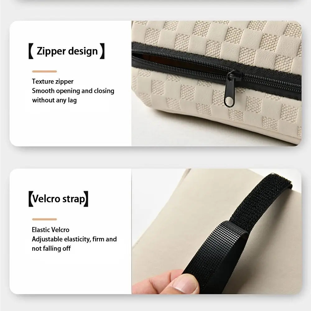 Car Center Console Height Increasing Armrest Cushion Multifunctional PU Leather Armrest Pad with Cup Holder Tissue Box Universal