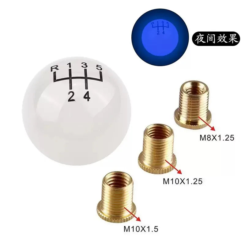 Shine shift knob round with gear manual gear shift lever gear head fun cool car modification accessories beautiful interesting