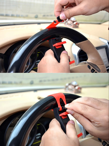 1pc Car Phone Holder, Car Steering Wheel Phone Holder, Mobile Phone Holder, Lazy Phone Holder. car holder phone