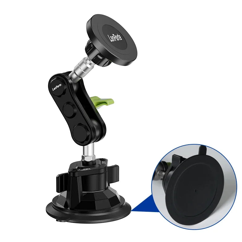 Car Phone Holder Magnetic Mount Strong Sticky Adhesive Suction Cup Dashboard 360 Rotating Anti-Shake for Iphone 16 15 14 13