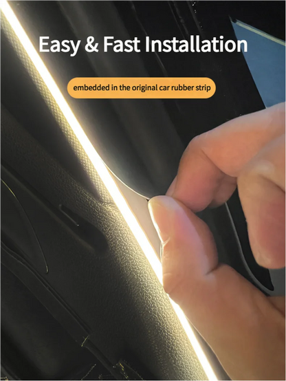 Car Trunk LED Light Strip 400cm/200cm Flexible Interior Ambient Lighting for SUV/MPV Automatic On/Off Hidden Installation