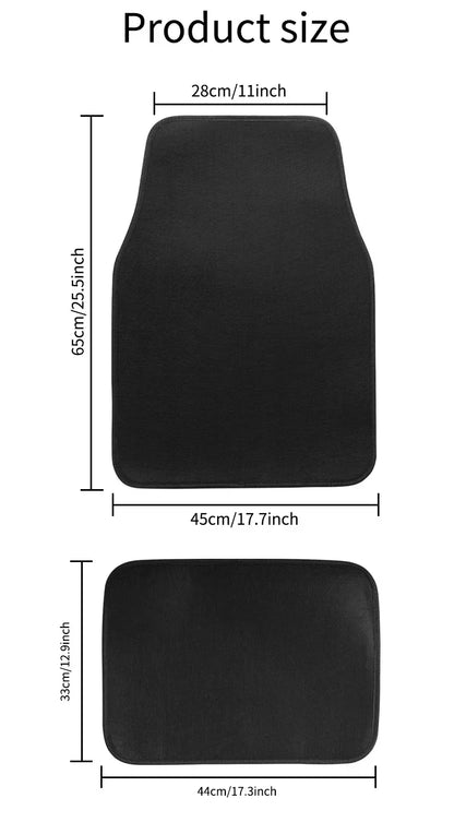 1/2/4pcs Universal Car Automotive Carpet Floor Mats For Auto SUV Sedans Vans Accessories Dirt and Wear-resistant