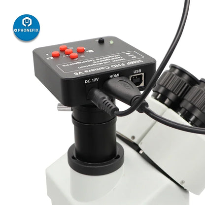 Microscopic Camera Digital Video HDMI Trinocular Microscope Camera 51MP 48MP 38MP VGA HDMI HD USB-C for Phone Electronic Repair