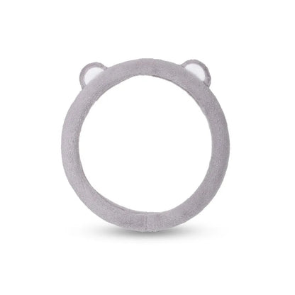Plush Car Steering Wheel Cover Cartoon Cute Bear Ears Steering Wheel Cover Winter Warm and Comfortable Steering Wheel Cover