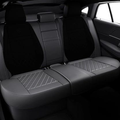 Karcle Nappa Leather Car Seat Cover Surround Bottom Car Seat Cover Full Set Durable Car Seat Protection Cushion Car Accessories