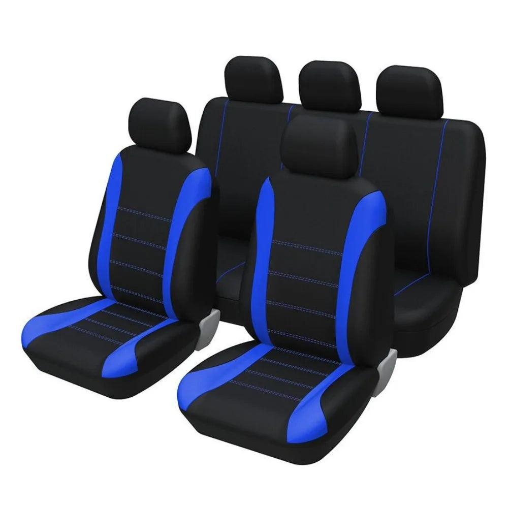 Universal Full Set Car Seat Covers Polyester & Jacquard Fabric, Airbag Compatible, Universal for Most Cars, SUVs, and Trucks