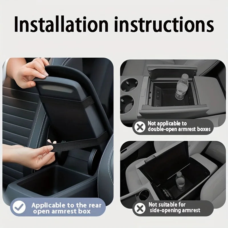 Car Armrest Pad, Plush Heightening Pad for Central Console, 1pc, for Vehicles, for Car Interior, Armrest Cover