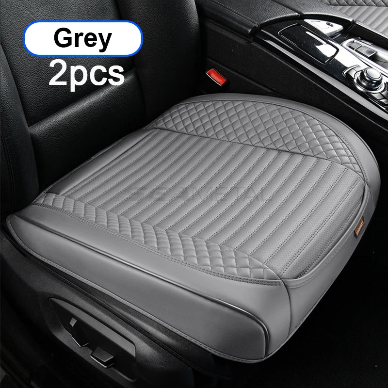 AUTOMECHANIST Nappa Leather Car Seat Cover Universal Front Seat Covers Mat Breathable Seat Cover Protector Cushion Accessories