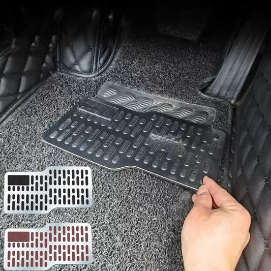 Stainless steel car wear-resistant pedals, thickened foot pedals, driver's cab metal foot pads for anti slip protection tool