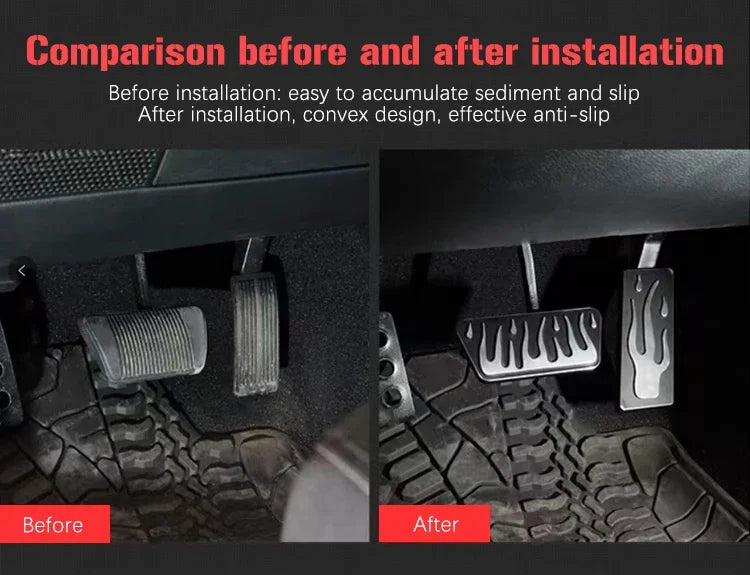 For Ford Explorer U625 Acessories 2022 2021 2023 2020 Car Pedals Stainless Steel Brake Non-slip No Drilling Restfoot Pedals Pads