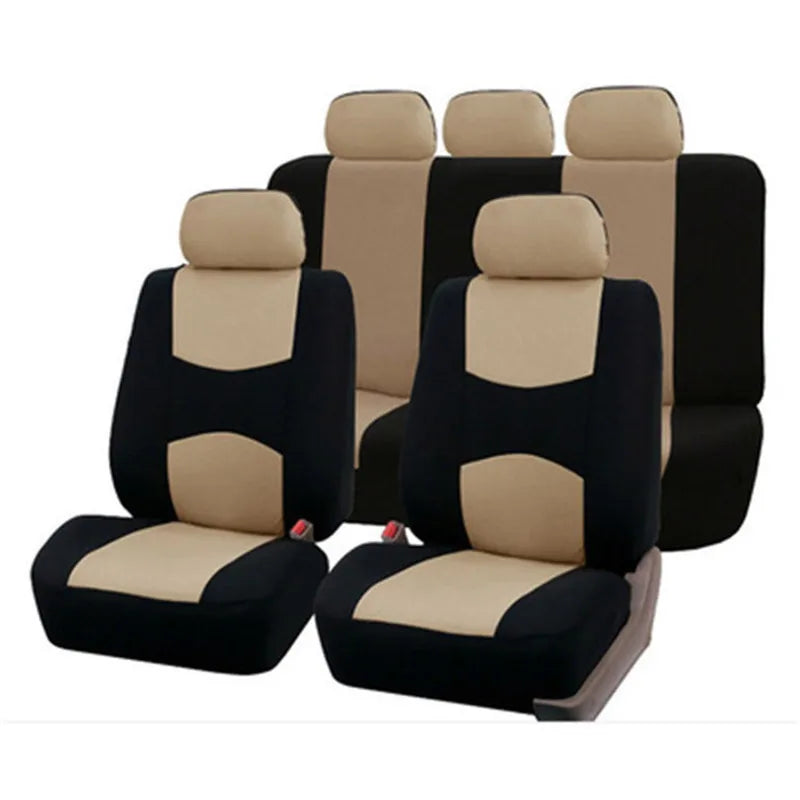 5seats universal car seat cover with interior cushion - suitable for cars trucks and SUVs - durable waterproof and easy to clean