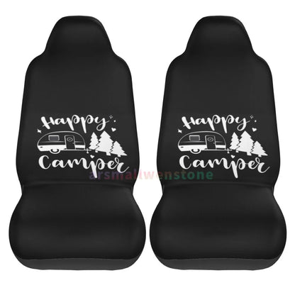 Camper Car Seat Cover 2PCS Front Car Seat Cover Seat Anti Fouling Protective Cover Cute Car Accessories
