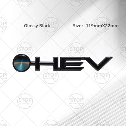 Car Sticker HEV Hybrid Logo 3D Decal Body Decoration Badge Rear Trunk Emblem For Avalon Camry Corolla Granvia Prado Sienna Hilux
