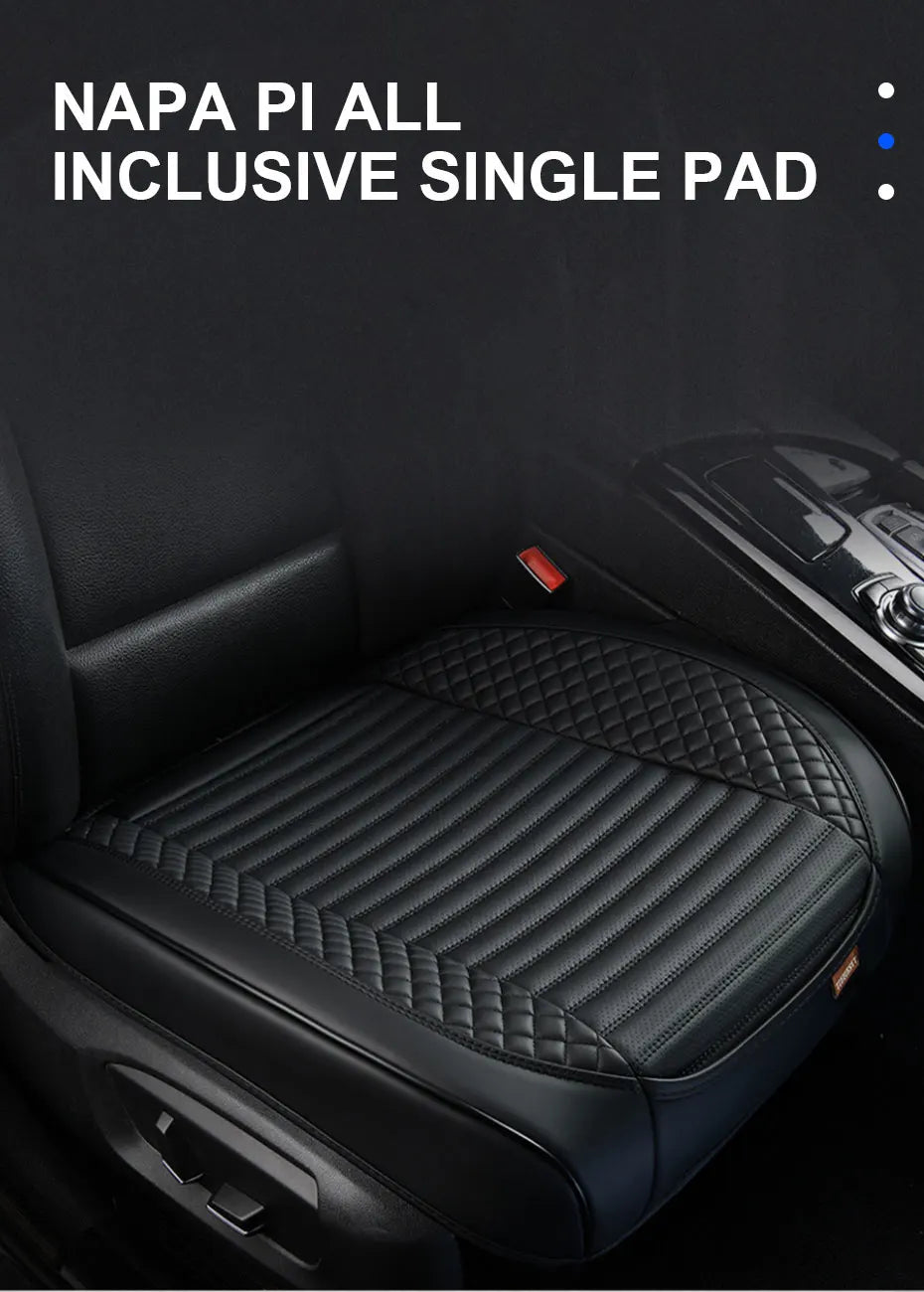 AUTOMECHANIST Nappa Leather Car Seat Cover Universal Front Seat Covers Mat Breathable Seat Cover Protector Cushion Accessories