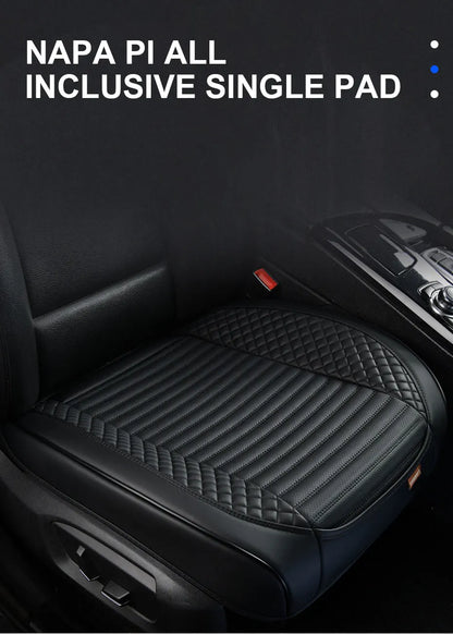 AUTOMECHANIST Nappa Leather Car Seat Cover Universal Front Seat Covers Mat Breathable Seat Cover Protector Cushion Accessories