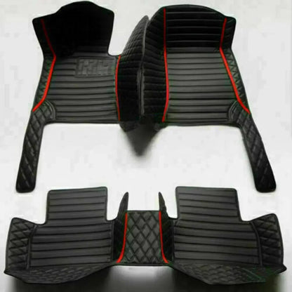 Leather Car Floor Mats For Volkswagen Tiguan 2024 2025 2026 All Weather Waterproof Car Floor Mats