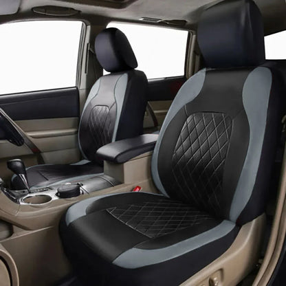 PU Leather Car Seat Cover - Universal, Waterproof, for Sedan, SUV, Pickup Truck, All Seasons