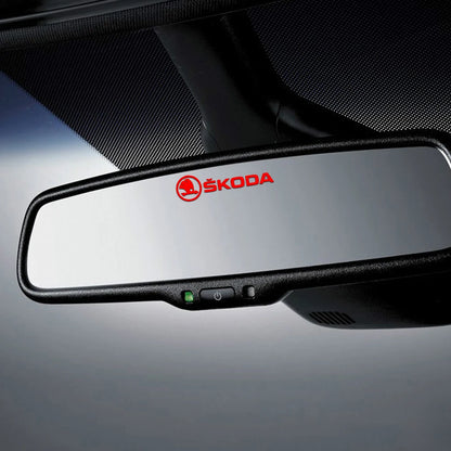 4PCS Car Emblem Exterior Sticker Decal Decoration For Skoda Octavia Rapid Fabia Superb Kodiaq Scala Karoq Kamiq VRS Yeti S VII