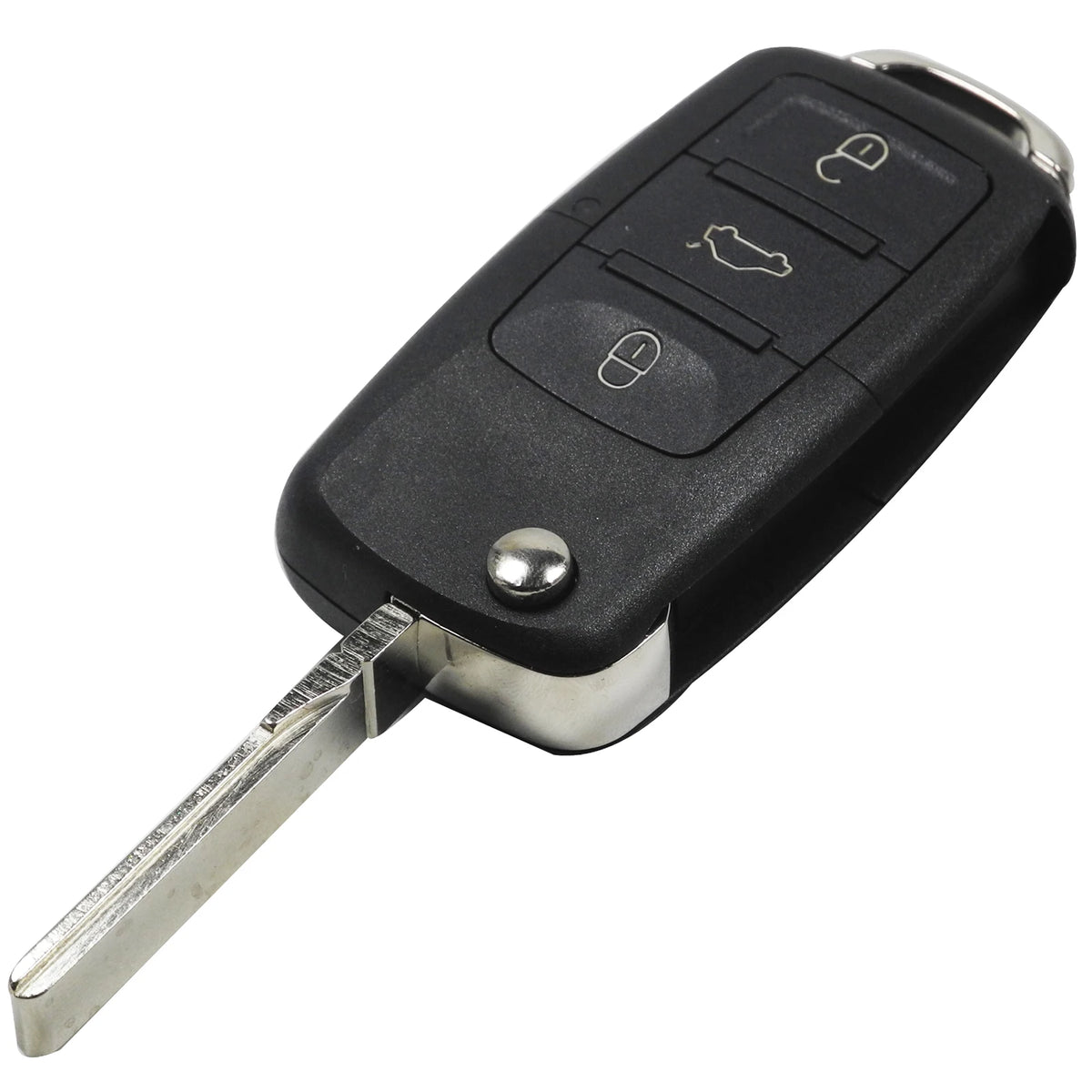 jingyuqin 3 Buttons Remote Car Key Flip Folding Key Shell Case For Volkswagen Vw Jetta Golf Passat Beetle Skoda Seat Polo B5