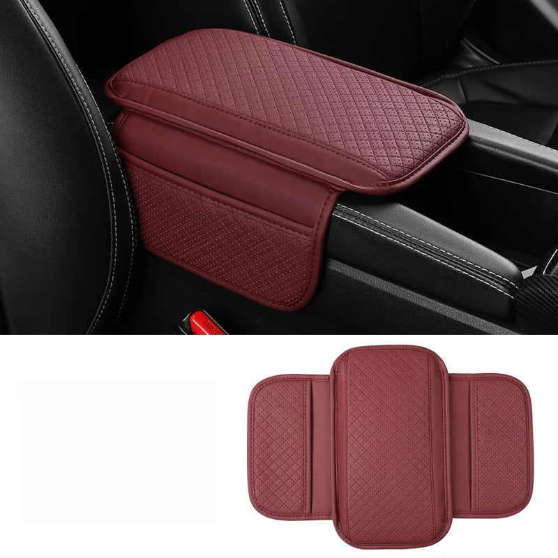 Car Armrest Cushion Universal Wear Resistant Center Console Cover with Storage Pocket  Auto Arm Rest Pad Protector Fit Most Cars