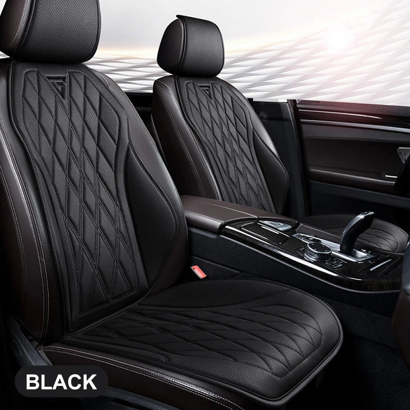 Breathable Nappa Leather Car Seat Cover Universal Comfortable Front Seat Cushion Durable Four Seasons Seat Covers Accessories