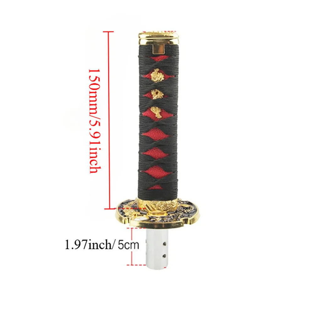 LED JDM Car Gear Shift Knob Gear Lift Katana Shift Knob Universal Shift Knob for Car Katana 150MM