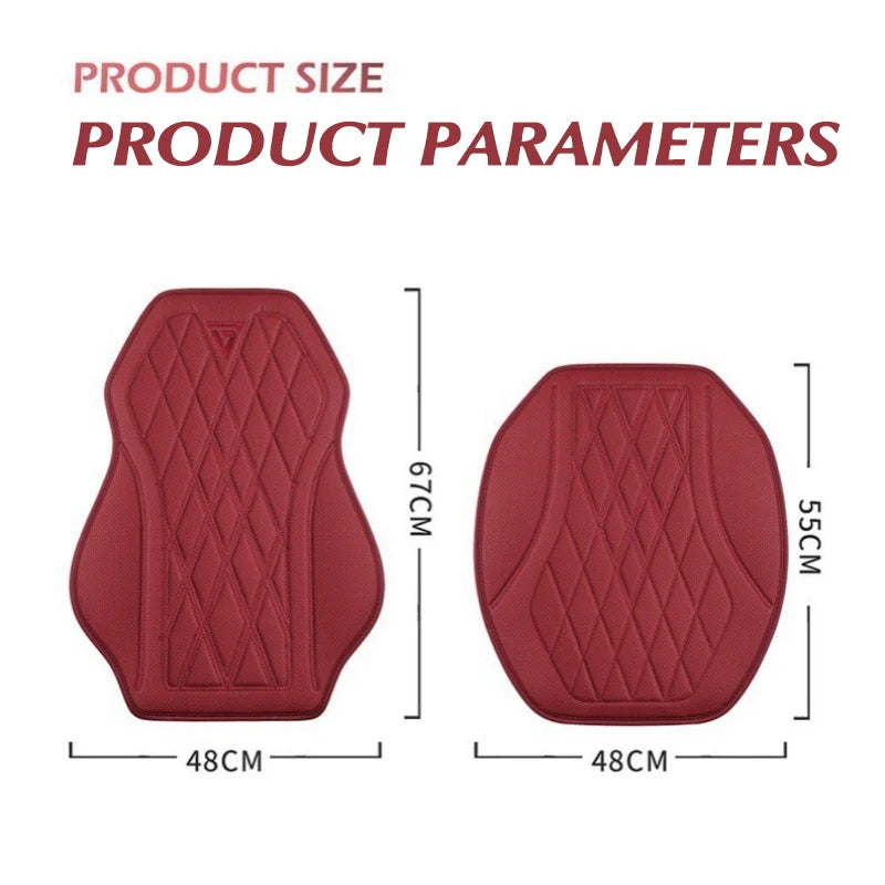 Breathable Nappa Leather Car Seat Cover Universal Comfortable Front Seat Cushion Durable Four Seasons Seat Covers Accessories