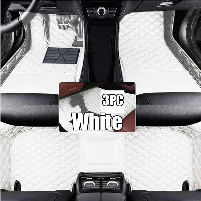 Custom Automotive Car Floor Mats For Mercedes W124 1985 1986 1987 1988 1989 Auto Luxury Leather Men Women Car Mats Full Coverage
