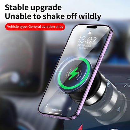 360 degree Rotation Magnetic Vacuum Car Phone Holder For Magsafe IPhone Suction Cup Navigation Stand Bracket Car Phone Holder