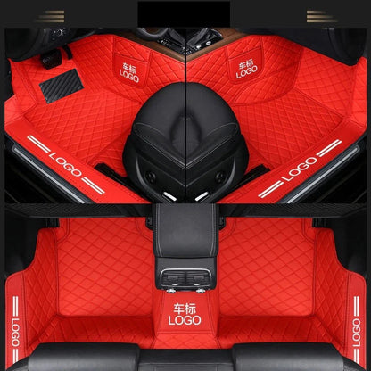 Customized car floor mats for Audi A7  Q5 A3 Q2L  Customized package door sill LOGO car floor mats accessories interior details