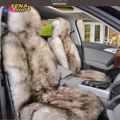 Winter plush car seat cover general purpose long wool fur car seat cover car seat protection cushion car parts seat cushion