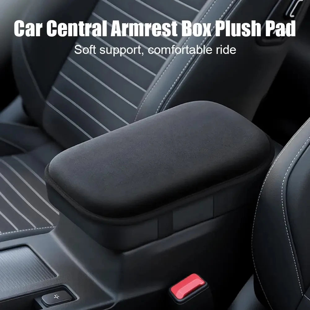 1/2pcs Car Armrest Box Pad Plush Car Center Console Protection Pad Soft And Comfortable Universal