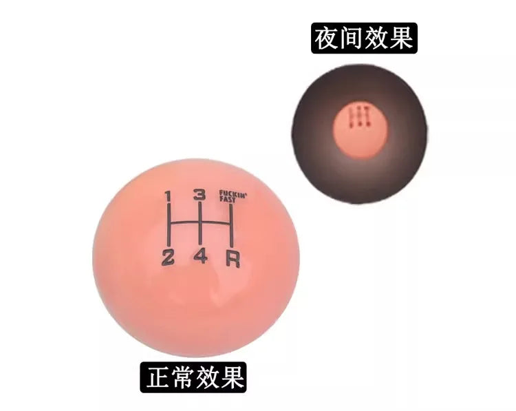 Shine shift knob round with gear manual gear shift lever gear head fun cool car modification accessories beautiful interesting